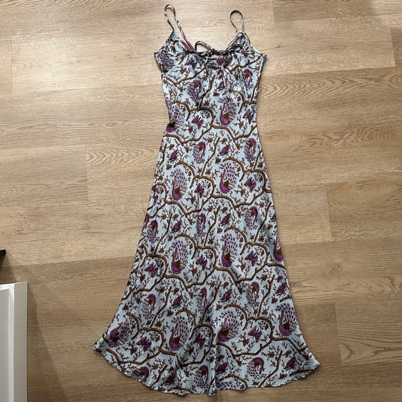 Vintage Silk Beaded Midi Dress - Picture 5 of 13